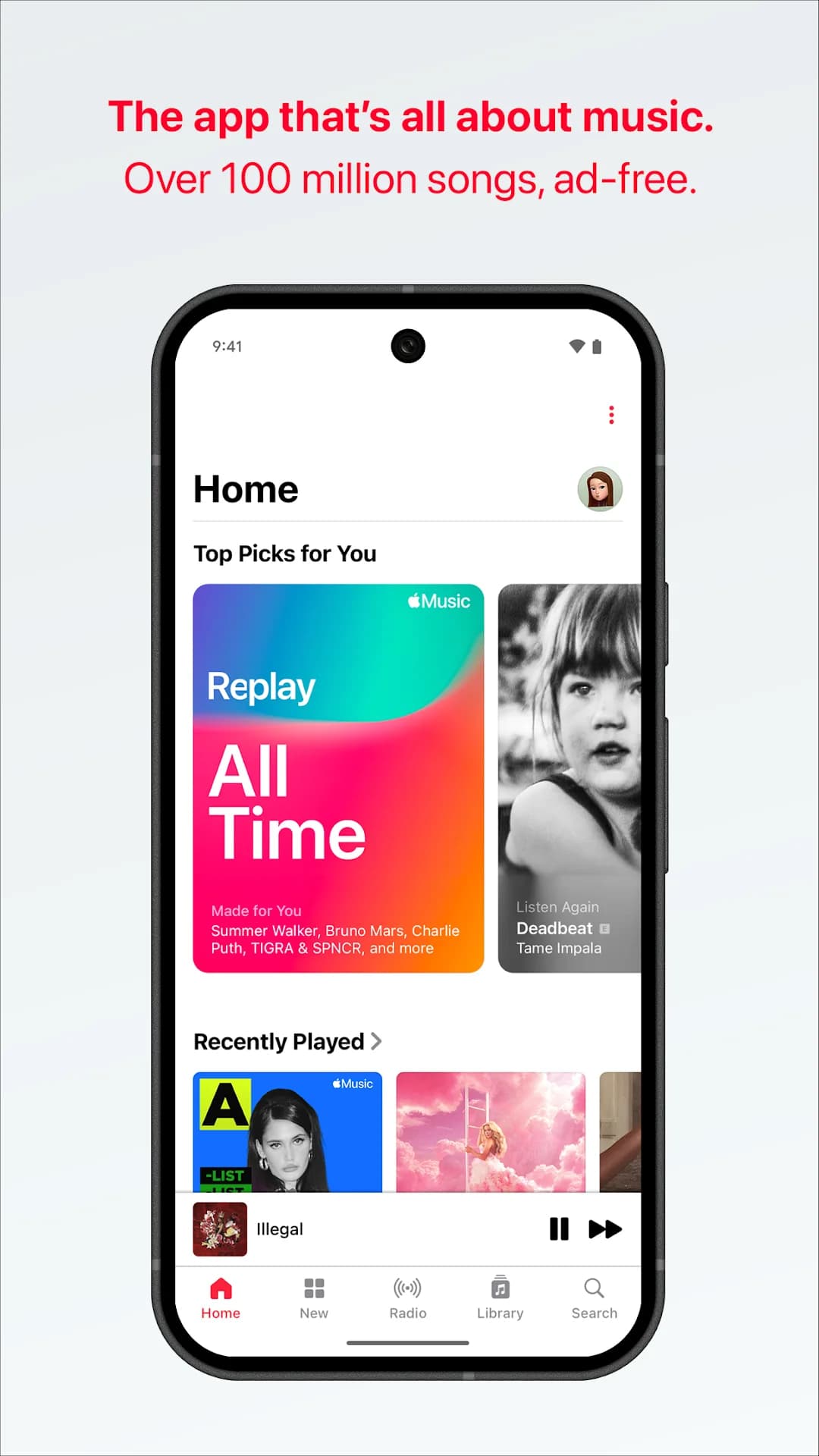 Apple Music مهكر — لقطة شاشة 1