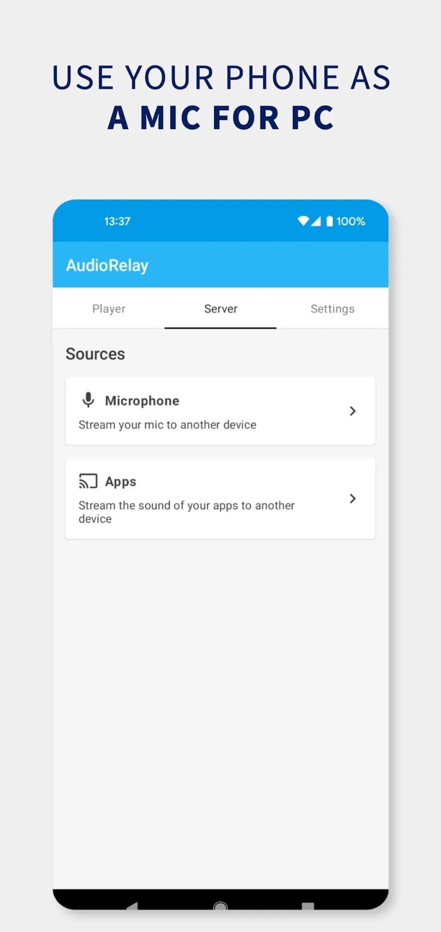 AudioRelay — Screenshot 2