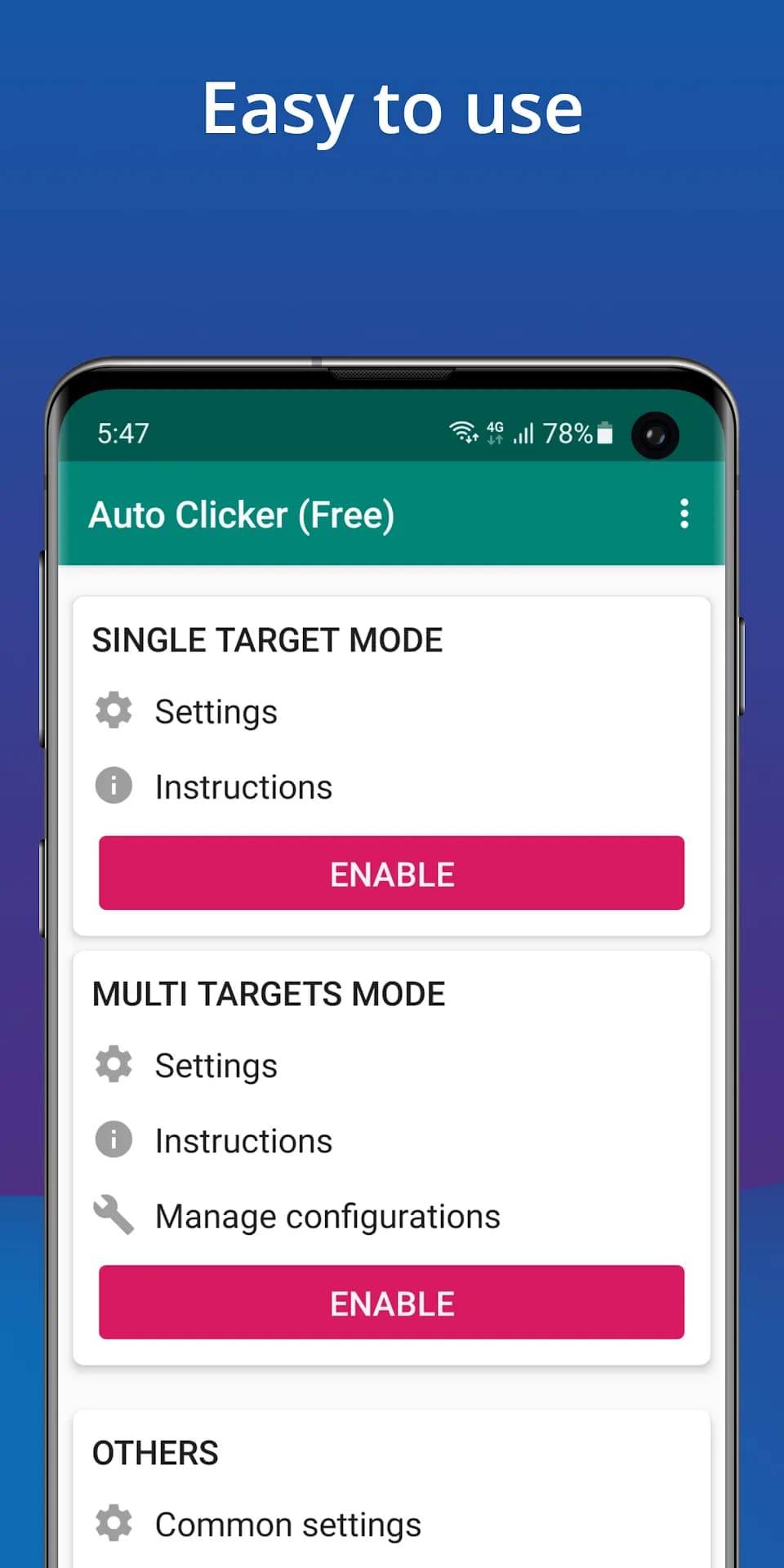 Auto Clicker مهكر — لقطة شاشة 1