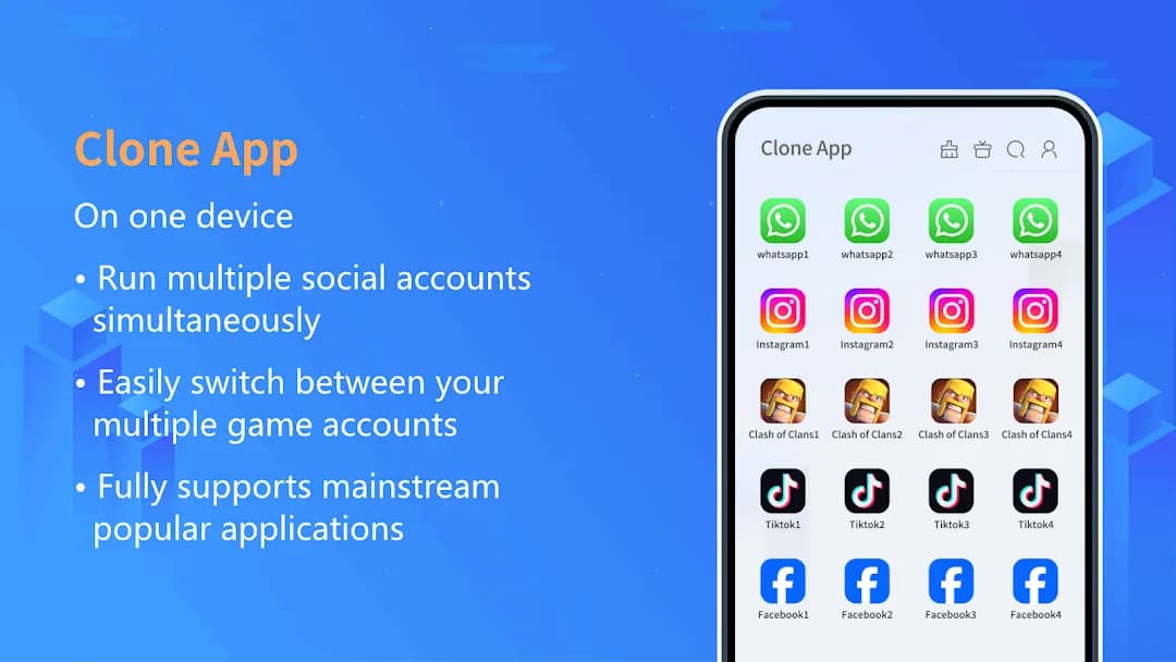 Clone App مهكر — لقطة شاشة 1