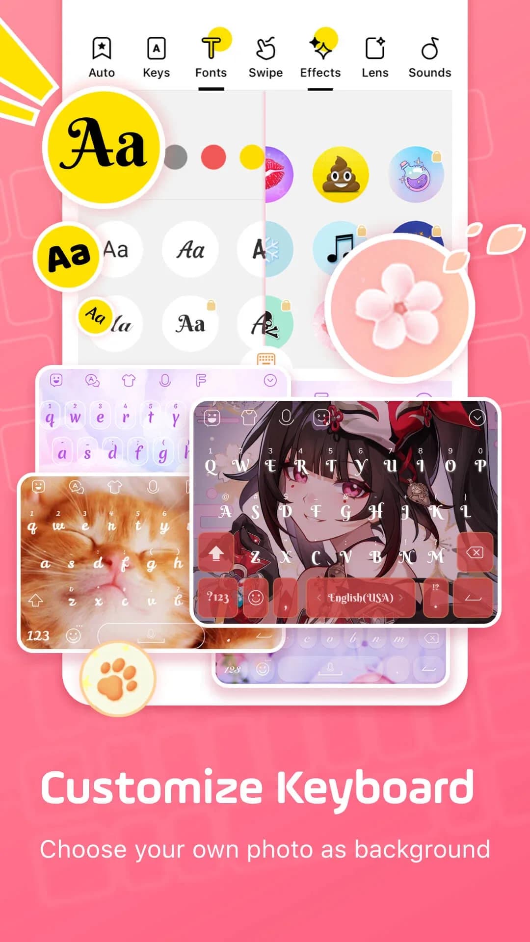 Facemoji Keyboard — Captura de pantalla 1