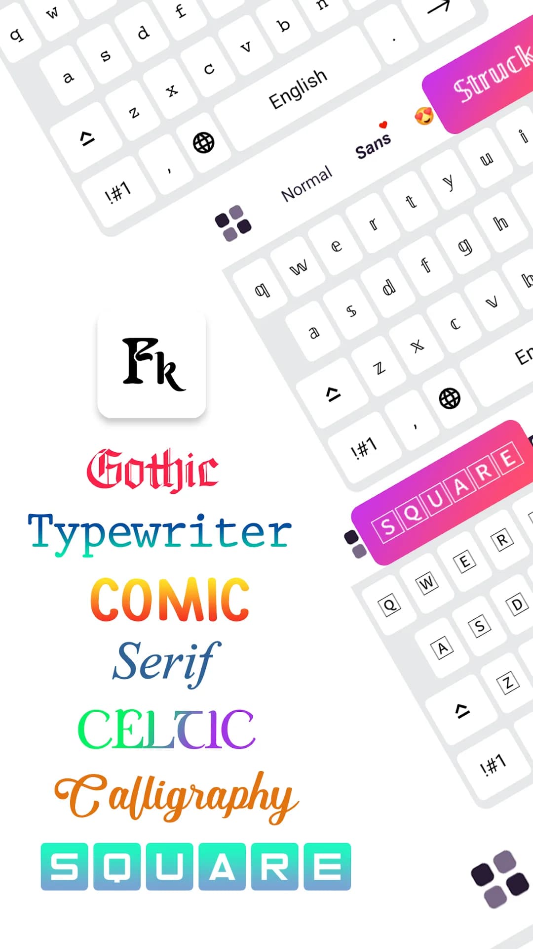 Fonts Keyboard — Screenshot 1