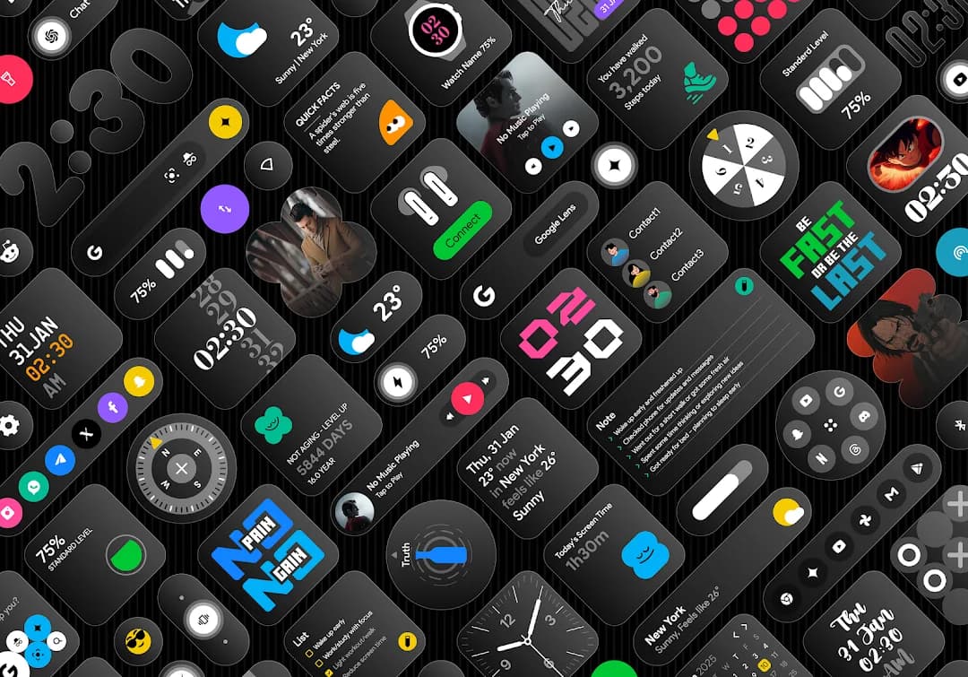Glass Widgets مهكر — لقطة شاشة 7