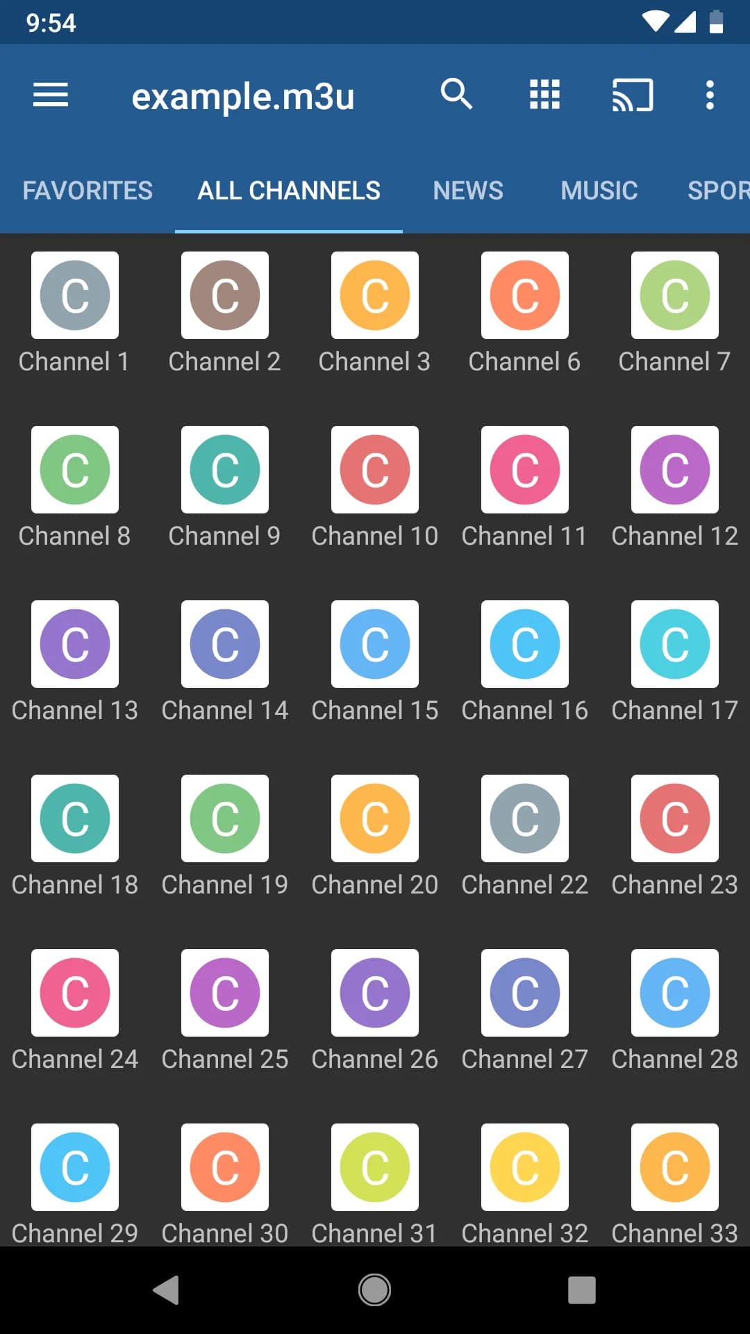 IPTV Pro — Screenshot 1