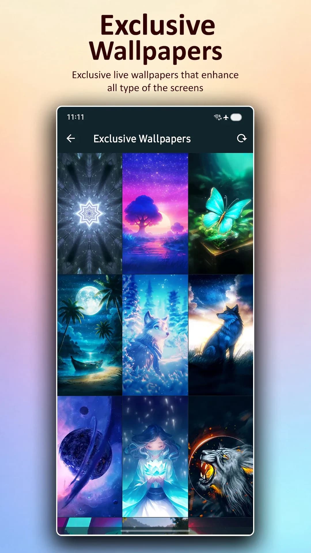 Live Wallpapers — Captura de pantalla 4