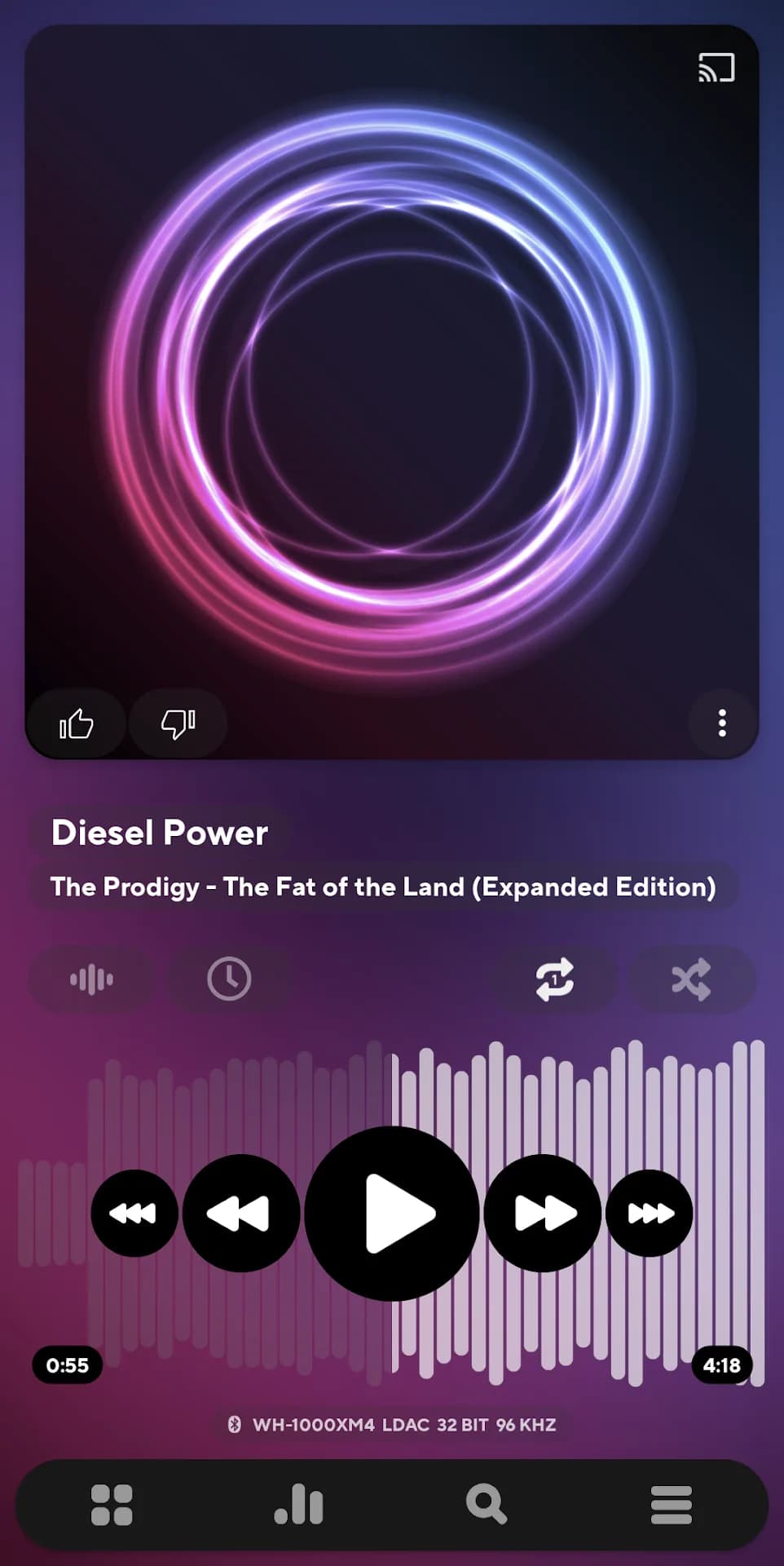 Poweramp مهكر — لقطة شاشة 1