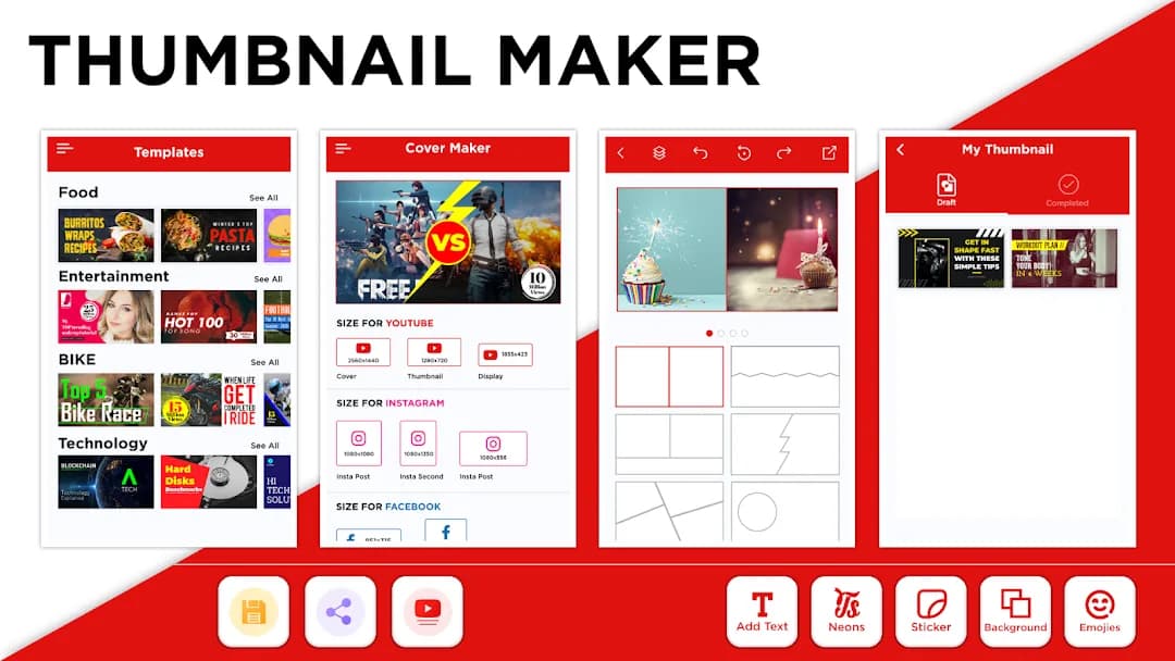 Thumbnail Maker مهكر — لقطة شاشة 1