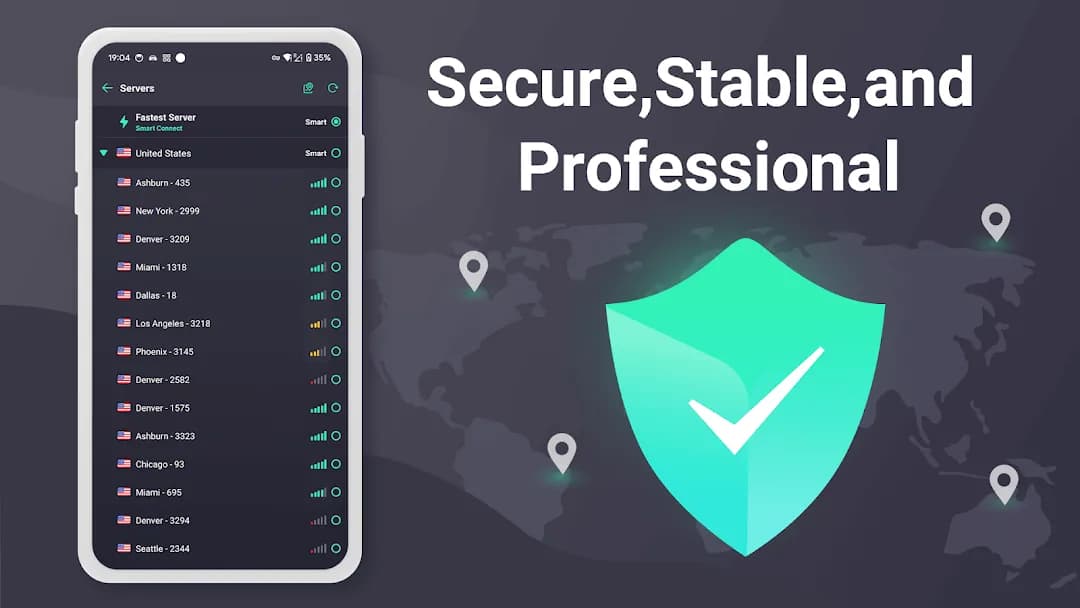 Touch VPN مهكر — لقطة شاشة 1