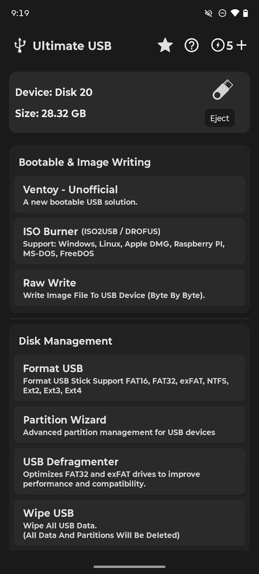 Ultimate USB مهكر — لقطة شاشة 1
