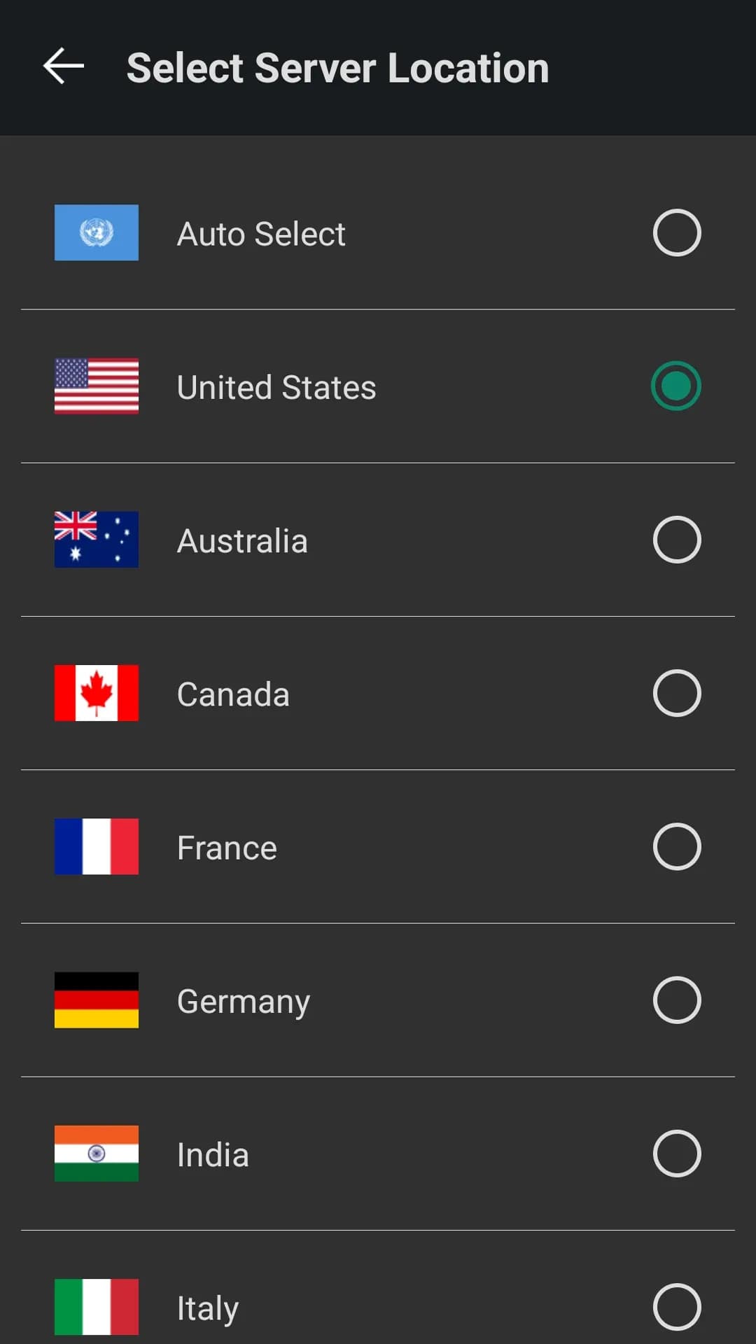 Ultrasurf VPN — Capture d’écran 3