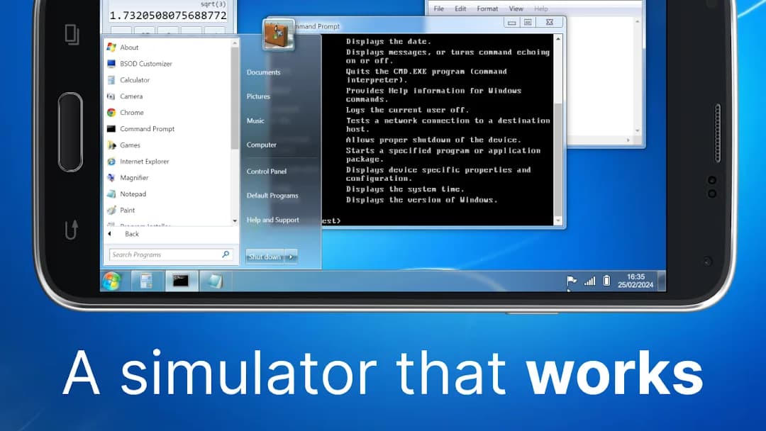 Win7 Simu — Screenshot 2