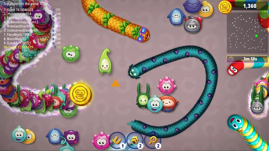 Worms Zone.io مهكر — لقطة شاشة 4